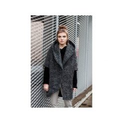 Płaszcz grafit. Szare płaszcze damskie Yoka, s, bez wzorów, z tkaniny, eleganckie. Za 398,65 zł.