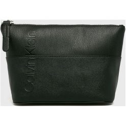 Calvin Klein - Kosmetyczka. Czarne kosmetyczki damskie marki Calvin Klein, z materiału. Za 179,90 zł.
