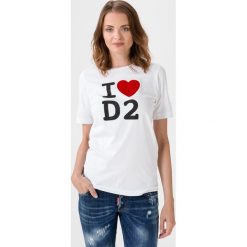 DSQUARED2 Koszulka Biały. Białe podkoszulki męskie Dsquared2, s, z nadrukiem, z bawełny, bez kołnierzyka. Za 872,95 zł.