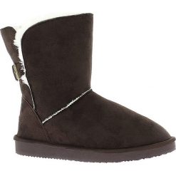 Buty zimowe damskie: Zimowe botki „Beech” w kolorze ciemnobrązowym