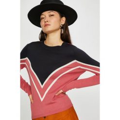 Only - Sweter Holli. Niebieskie swetry klasyczne damskie marki ONLY, s, z wiskozy, z okrągłym kołnierzem. W wyprzedaży za 79,90 zł.