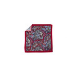 Czerwona poszetka w paisley E221. Czerwone poszetki męskie Adam Collection - Krawaty i dodatki, bez wzorów, casualowe. Za 29,70 zł.
