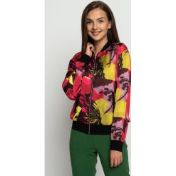 Kolorowa bluza zapinana na zamek BIALCON. Czarne bluzki damskie BIALCON, m, bez wzorów, z długim rękawem, długie, bez kaptura. Za 249,00 zł.