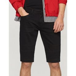 Spodenki i szorty męskie: Szorty biker slim fit - Czarny