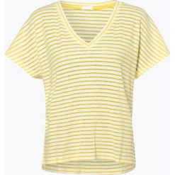 Drykorn - T-shirt damski – Svana, żółty. Żółte t-shirty damskie marki DRYKORN, xs, w paski, bez kołnierzyka. Za 309,95 zł.