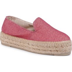 Espadryle MANEBI - Slippers D F 4.4 D0 Rose. Różowe espadryle damskie Manebi, bez wzorów, z tworzywa sztucznego, bez obcasa, na płaskiej podeszwie. W wyprzedaży za 289,00 zł.