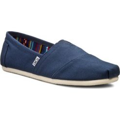 Półbuty TOMS - Classic 10000866 Navy. Niebieskie półbuty męskie marki Toms, na co dzień, bez wzorów, ze skóry, bez zapięcia. Za 199,00 zł.