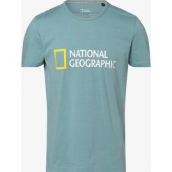 National Geographic - T-shirt męski, niebieski. Niebieskie t-shirty męskie National Geographic, m, bez wzorów, bez kołnierzyka. Za 179,95 zł.
