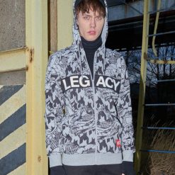 Rozpinana bluza z kolekcji Heritage - Jasny szary. Szare bluzy męskie marki Cropp, s, bez wzorów, bez kołnierzyka, bez rękawów, bez kaptura. Za 139,99 zł.