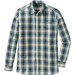 Koszula z długim rękawem Regular Fit bonprix zielono-niebiesko-biały w kratę. Białe koszule męskie marki bonprix, l, z długim rękawem. Za 37,99 zł.