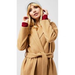Czapka gładka. Szare czapki damskie Moodo, bez wzorów. Za 14,99 zł.