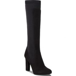 Kozaki UNISA - Pedreo Ks Black Ksde G. Czarne buty zimowe damskie Unisa, z materiału, na obcasie. Za 589,00 zł.