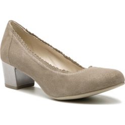 Półbuty CAPRICE - 9-22304-22 Taupe Sparkle 355. Brązowe półbuty damskie Caprice, bez wzorów, ze skóry, bez obcasa, na obcasie, bez zapięcia. W wyprzedaży za 189,00 zł.