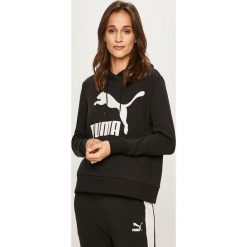 Puma - Bluza. Pomarańczowe bluzy damskie Puma, s, z nadrukiem, z elastanu, bez rękawów, z kapturem. W wyprzedaży za 199,90 zł.