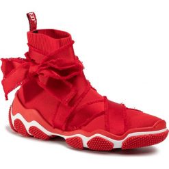 Sneakersy RED VALENTINO - TQ2S0B89 Amarillo CC7. Czerwone półbuty damskie Red Valentino, na co dzień, bez wzorów, z tworzywa sztucznego, bez obcasa, na płaskiej podeszwie, bez zapięcia. Za 1399,00 zł.