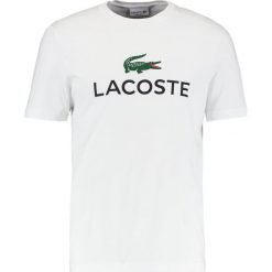 Lacoste Tshirt z nadrukiem weiss. Białe koszulki polo męskie Lacoste, xl, z nadrukiem, z bawełny. Za 219,00 zł.