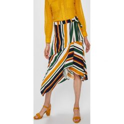 Answear - Spódnica Falling in Autumn. Spódniczki damskie ANSWEAR, na co dzień, s, bez wzorów, z wiskozy, casualowe, midi, asymetryczne. W wyprzedaży za 49,90 zł.