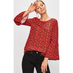 Trussardi Jeans - Bluzka. Niebieskie bluzki damskie Trussardi Jeans, bez wzorów, z wiskozy, z okrągłym kołnierzem, bez rękawów. W wyprzedaży za 359,90 zł.
