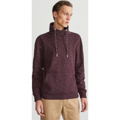 Bluza z kominowym kołnierzem - Bordowy. Czerwone bluzy męskie marki Reserved, s, bez wzorów, bez kołnierzyka, bez rękawów, bez kaptura. Za 99,99 zł.