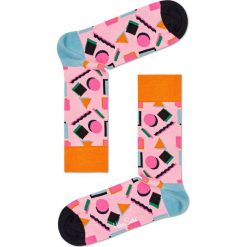 Happy Socks - Skarpety Nineties. Różowe skarpetki męskie marki Happy Socks, z elastanu. W wyprzedaży za 24,90 zł.