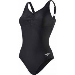 Speedo Strój Essential Clipback 1 Piecef Black 34. Czarne stroje kąpielowe damskie Speedo, bez wzorów, sportowe. Za 159,00 zł.
