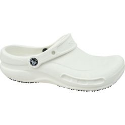 Crocs Bistro 10075-100 38/39 Białe. Białe kapcie męskie Crocs, z syntetyku. W wyprzedaży za 179,99 zł.