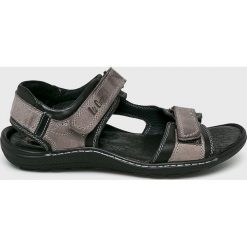 Lee Cooper - Sandały. Szare kapcie męskie Lee Cooper, ze skóry, bez zapięcia. Za 239,90 zł.