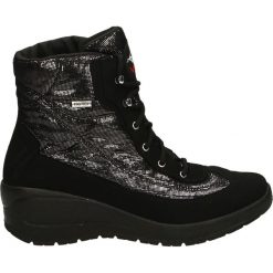 Botki - 12816 NER-CFA. Czarne botki damskie marki Venezia, z materiału. Za 279,00 zł.