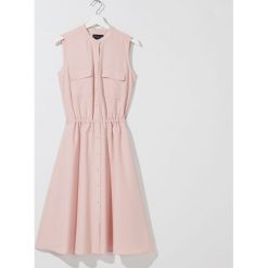 Sukienka z modalem Eco Aware - Różowy. Różowe sukienki damskie Mohito, bez wzorów, bez kołnierzyka, bez rękawów. Za 139,99 zł.