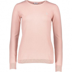 Sweter w kolorze jasnoróżowym. Czerwone swetry klasyczne damskie marki U.S. Polo Assn., xs, z bawełny, z okrągłym kołnierzem. W wyprzedaży za 173,95 zł.
