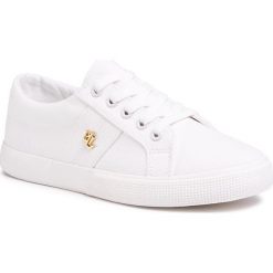 Tenisówki LAUREN RALPH LAUREN - Janson II 802804598001 White. Białe półbuty damskie Lauren Ralph Lauren, na co dzień, bez wzorów, z gumy, bez obcasa, na płaskiej podeszwie, bez zapięcia. Za 339,00 zł.