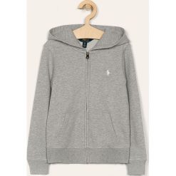 Polo Ralph Lauren - Bluza dziecięca 128-176 cm. Szare bluzy dziewczęce Polo Ralph Lauren, bez wzorów, z bawełny, bez rękawów, z kapturem. Za 339,90 zł.