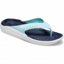 Crocs LiteRide Flip Ice Blue/Almost White M8W10 (41-42). Niebieskie klapki damskie Crocs, bez wzorów, z materiału, bez obcasa. Za 205,00 zł.