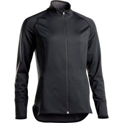 Bluza na zamek dwustronna do jogi. Czarne bluzy damskie DOMYOS, xl, bez wzorów, z elastanu, bez rękawów, bez kaptura. Za 109,99 zł.