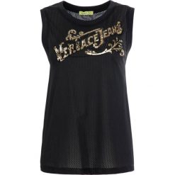 Top Versace Jeans D3HTB6E8. Białe bluzki damskie Versace Jeans, m, bez wzorów, z jeansu, polo, bez rękawów. W wyprzedaży za 259,00 zł.