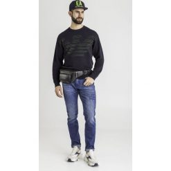 NERKA emporio armani. Czarne torby męskie skórzane w paski, ze skóry. Za 989,00 zł.
