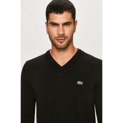 Lacoste - Sweter. Niebieskie swetry męskie Lacoste, s, z aplikacjami, z bawełny, z okrągłym kołnierzem, bez kaptura. Za 519,90 zł.