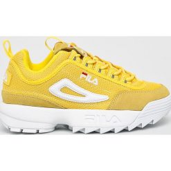 Fila - Buty Disruptor Mesh Low. Żółte buty sportowe damskie Fila, ze skóry, sportowe. W wyprzedaży za 399,90 zł.