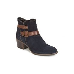 Botki Tamaris BECKA. Niebieskie botki damskie na zamek Tamaris. Za 229,90 zł.