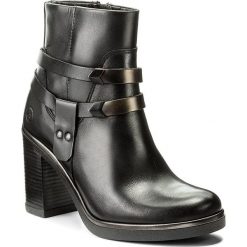 Botki BRONX - 33880-A BX 1160 Black/Bronze 797. Czarne botki damskie na obcasie marki Bronx, ze skóry. W wyprzedaży za 249,00 zł.