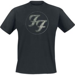 Foo Fighters Logo In Circle T-Shirt czarny. Czarne koszulki męskie marki Foo Fighters, l, bez wzorów, klasyczne, z klasycznym kołnierzykiem, bez rękawów. Za 74,90 zł.