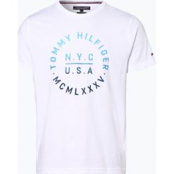 Tommy Hilfiger - T-shirt męski, czarny. Szare t-shirty męskie z nadrukiem marki TOMMY HILFIGER, z bawełny. Za 129,95 zł.
