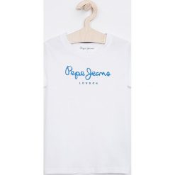 Pepe Jeans - T-shirt dziecięcy art 92-180 cm. Szare t-shirty chłopięce Pepe Jeans, z nadrukiem, z bawełny, bez rękawów. Za 79,90 zł.