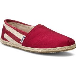 Espadryle damskie: Espadryle TOMS – Classic 10005421 Red Stripe