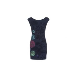 Sukienki krótkie Desigual CHRYSTEL. Niebieskie sukienki mini Desigual, xl, z krótkim rękawem. Za 279,20 zł.