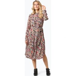 Essentiel Antwerp - Sukienka damska, czarny. Czarne sukienki damskie marki Essentiel Antwerp, bez wzorów, z szyfonu, z falbankami, bez rękawów. Za 799,95 zł.
