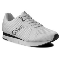 Sneakersy CALVIN KLEIN JEANS - Jacques S1673 White. Białe sneakersy męskie Calvin Klein Jeans, na co dzień, bez wzorów, z jeansu, klasyczne, bez zapięcia. W wyprzedaży za 319,00 zł.