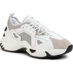 Sneakersy EMPORIO ARMANI - X4X286 XM243 P972 Plaster/Opt White. Szare sneakersy męskie Emporio Armani, na co dzień, bez wzorów, z zamszu, bez zapięcia. W wyprzedaży za 699,00 zł.