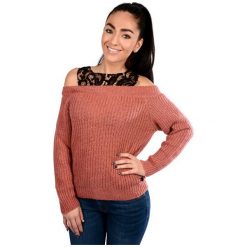 Fornarina Panie Sweter Bill - Piggy Tricot Bi187B74Z69363 (Rozmiar M). Różowe swetry damskie marki Fornarina, m, bez wzorów, eleganckie, bez rękawów, bez kaptura. W wyprzedaży za 193,00 zł.