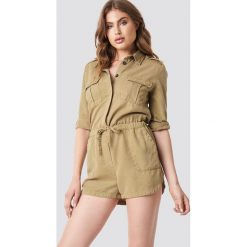 MANGO Kombinezon Asucar - Brown. Brązowe kombinezony z printem Mango, z lyocellu. Za 202,95 zł.